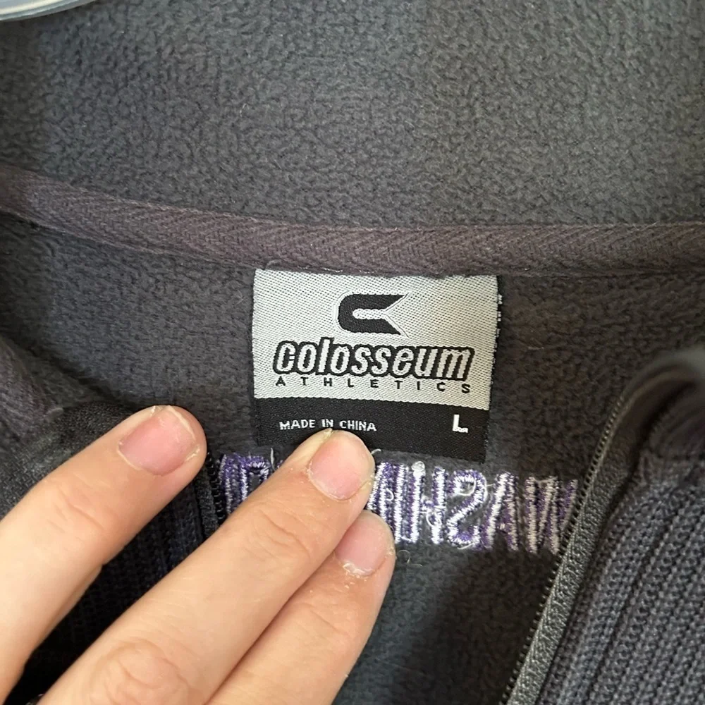 Colosseum Washington Huskies men zip Up Jacket size large